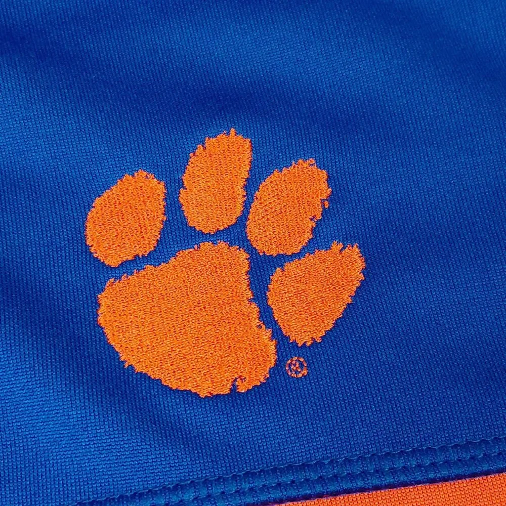 Nike Clemson Tigers Track Jacket Mens 2XL XXL Purple Full Zip Up Dri-Fit